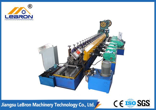 Solar Strut Channel Roll Forming Machine , Blue Portable Roll Forming Machine