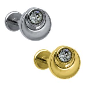 Quality Surgical Steel Stud Labret Lip Piercing Jewelry Internal Threaded 16G 6mm 8mm wholesale