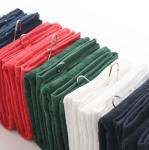 100% Cotton Velour Golf Towel with Hook 6 Colors available for Stock Sale