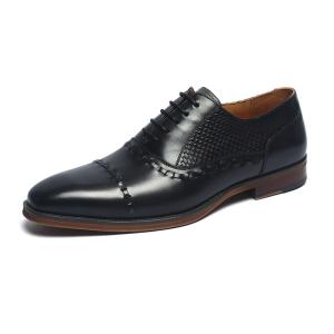 Quality Anti Skid Rubber Outsole Mens Leather Dress Shoes wholesale