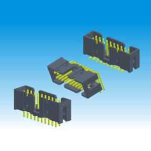 China Box Straight 2.54 Mm Pitch Header Height 9.4 Mounted On PC Board on sale