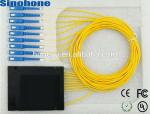 PLC Fiber Optic Splitter 2 Core Single Fiber High Reliability Widely Used