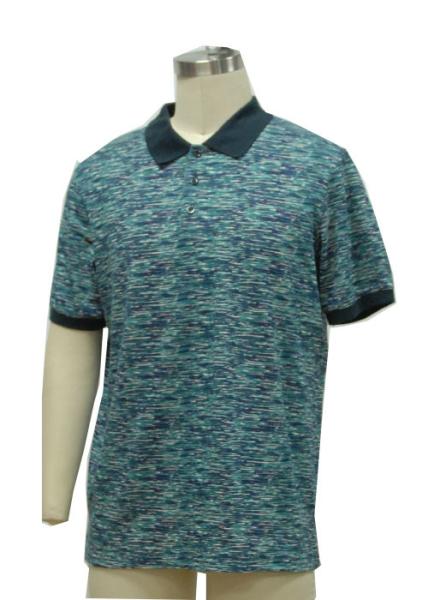 Fitted Mens Patterned Polo Shirts , Classic Polo Solid Color T Shirts 100%