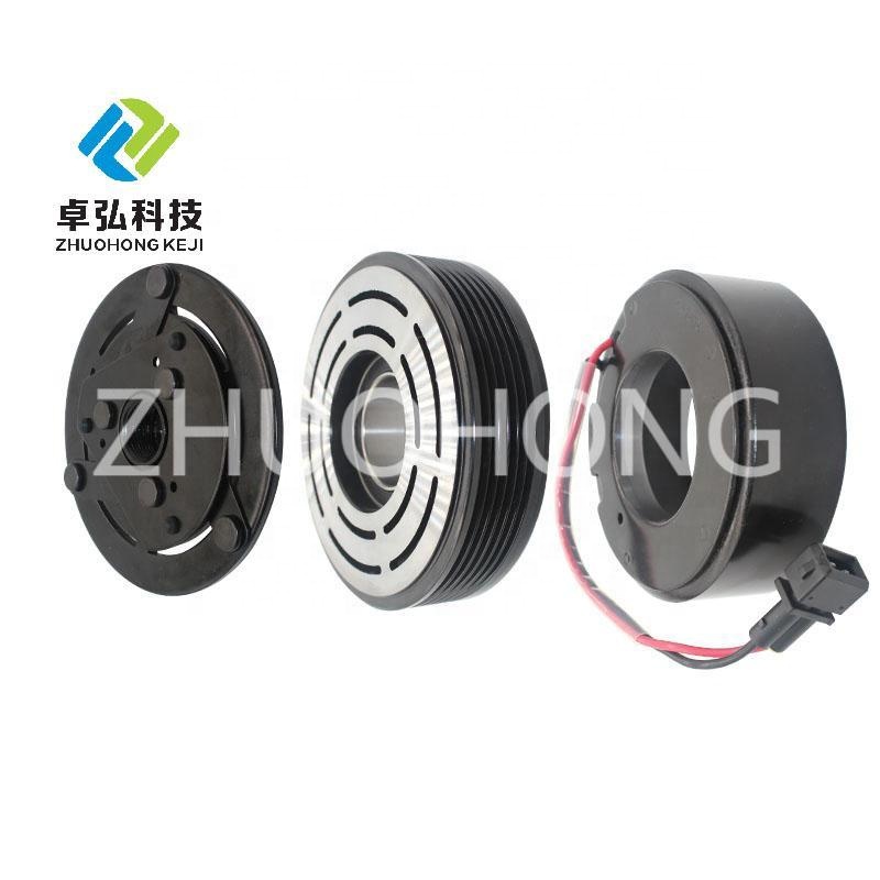 6PK 130MM 12V Auto AC Compressor Pulley Clutch Kit for VW FAW JETTA 2013- 1.6 Engine 1.6