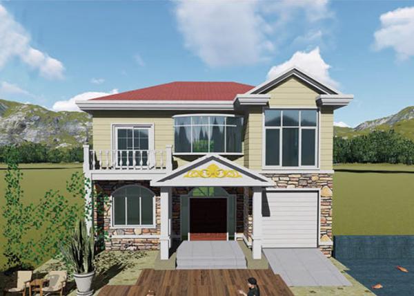Earthquake Resistance Light steel structure prefab villa with thermal insulation