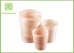 Disposable Wooden Pasta Serving Bowl , 12'' Big Wooden Sushi Bowl For Hotel