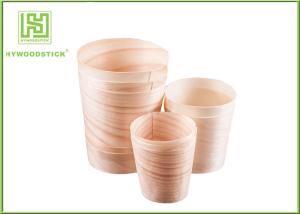 Quality Disposable Wooden Pasta Serving Bowl , 12'' Big Wooden Sushi Bowl For Hotel wholesale