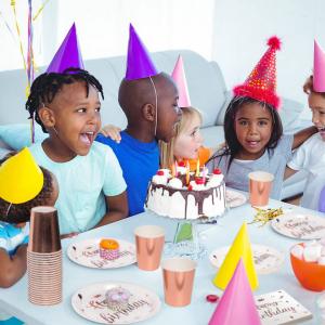 Quality FDA Baby Shower Biodegradable Themed Gender 13th 18th 21st Birthday Compostable Party Supplies wholesale