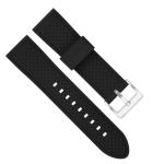 Polka Dot Mens Rubber Watch Bands , 24mm Sport Watch Straps