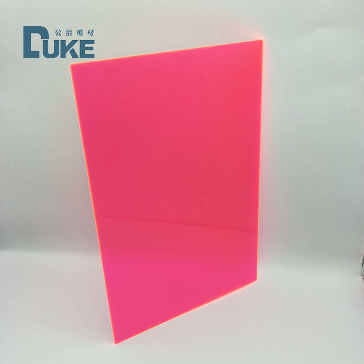 100% Virgin Mitsubishi MMA Pink Plexiglass Day Night Acrylic Sheet 1.2g/Cm3