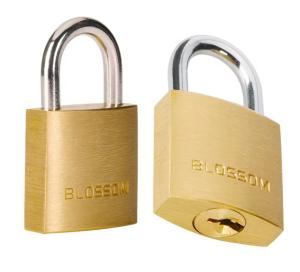 Quality Sturdy Keyed Small 32mm Brass Padlock Rectangular Hardened Steel wholesale