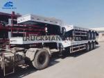 60 Ton Low Bed Semi Trailer With 12.00r20 Tire For Long Haul Freight Transport