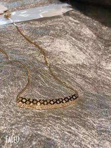 Quality Engraved Gold Name Plate Stainless Steel Womens Necklace wholesale