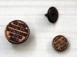 Jeans Custom Clothing Buttons Nickle Free , Engraved / Embossed
