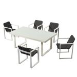 1.2mm Powder Coated Aluminium Outdoor Cafe Chairs And Tables