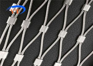 Quality Handwoven Diamond Stainless Steel Ferrule Rope Mesh Soft Zoological Enclosures wholesale