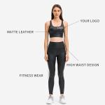Gym Running Yoga Activewear Sets Texture Cross Back Energy Bra