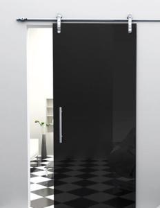Quality Black Tempered Glass Door High Light Transmission 20% Safety wholesale