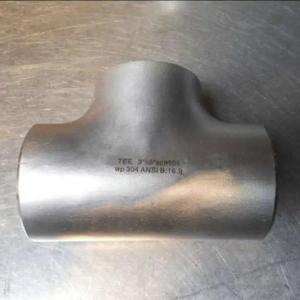 Quality Sch20 304 Seamless Stainless Steel Pipe Fittings ASME B16.9 SS Reducing Tee wholesale