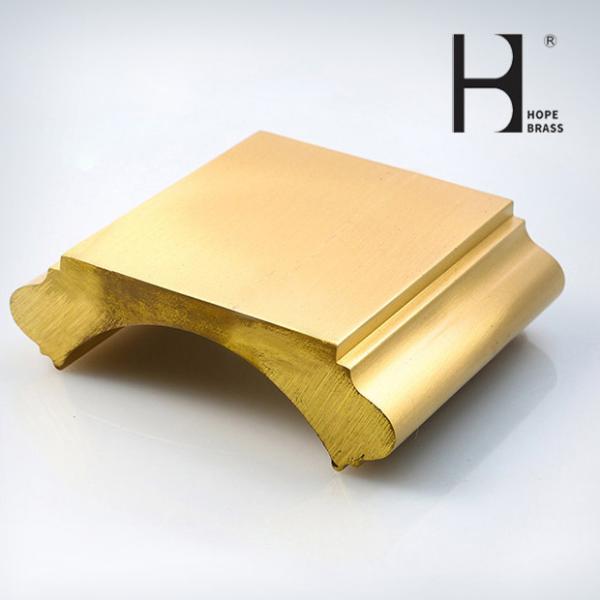 Custom Hand Railings For Stairs And Decorations for Furniture Brass Extrusion