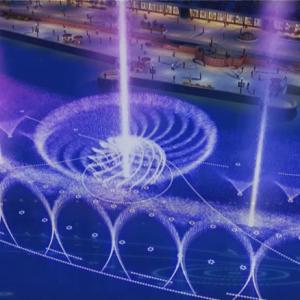 Quality Stainless Color Change Modern 3D Digital Swing Fountain Nozzle Water Fountain wholesale