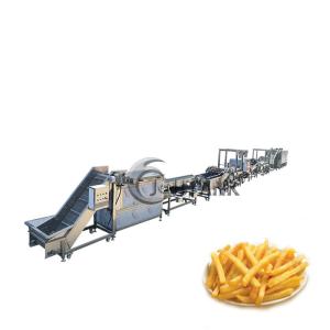 Quality CE 2000kg/h Frozen French Fries Production Line Potato Chip Making Machine wholesale