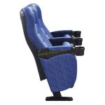 Comfortable Fireproof Armed Roll Up Theatre Seating Chairs / Cinema Seats