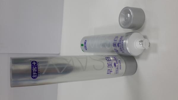 Screw On Cap 250/12 Toothpaste Packaging Tube Aluminium Exposed Tube 90g