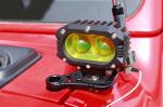 Aluminum Alloy Black LED Driving Light Bracket A Pillar Mount for Jeep Wrangler