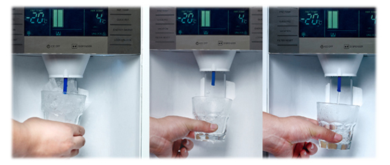 side by side refrigerator TOTAL NO FROST WITH LED DISPLAY BCD-515 WITH ICE MAKER
