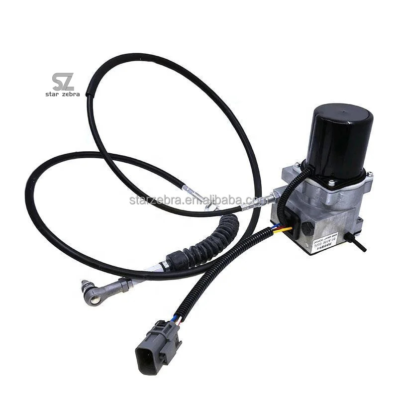 Electric Excavator Parts R300LC-9S R330LC-9S Accel Actuator Throttle Control Motor 21EN-32360 with 3 Holes Direct Supply