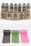 OEM ODM Biodegradable Dog Poop Bag 8 Rolls Pack With Dispenser
