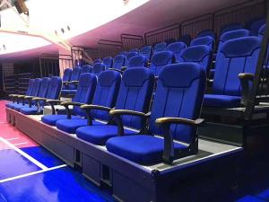 Quality Telescopic Bleacher Audience Systems Retractable Seating Floor Mounted wholesale