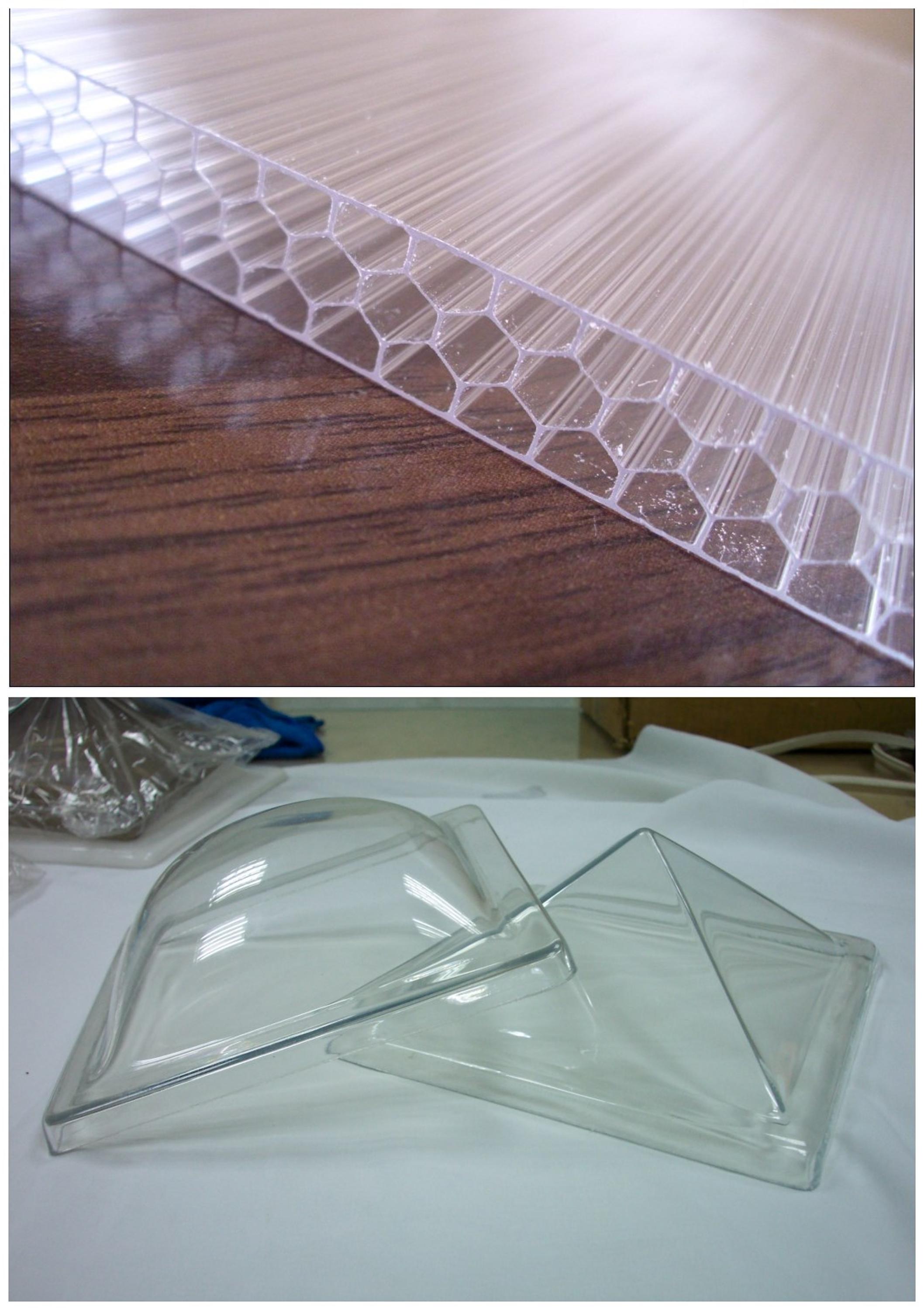 UV Roofing Panels For Corrugated Polycarbonate Sheet 0.6mm-2.8mm Thickness