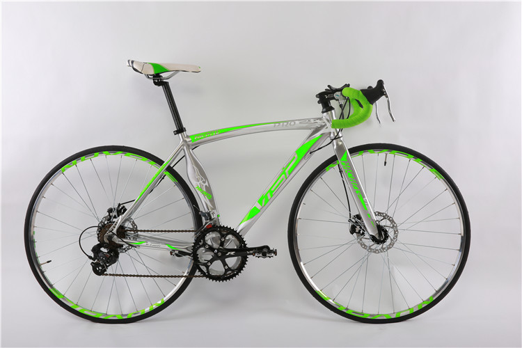 Wholesale 6061 aluminium alloy 700C road bicycle/bicicle with Shimano 16 speed disc brake