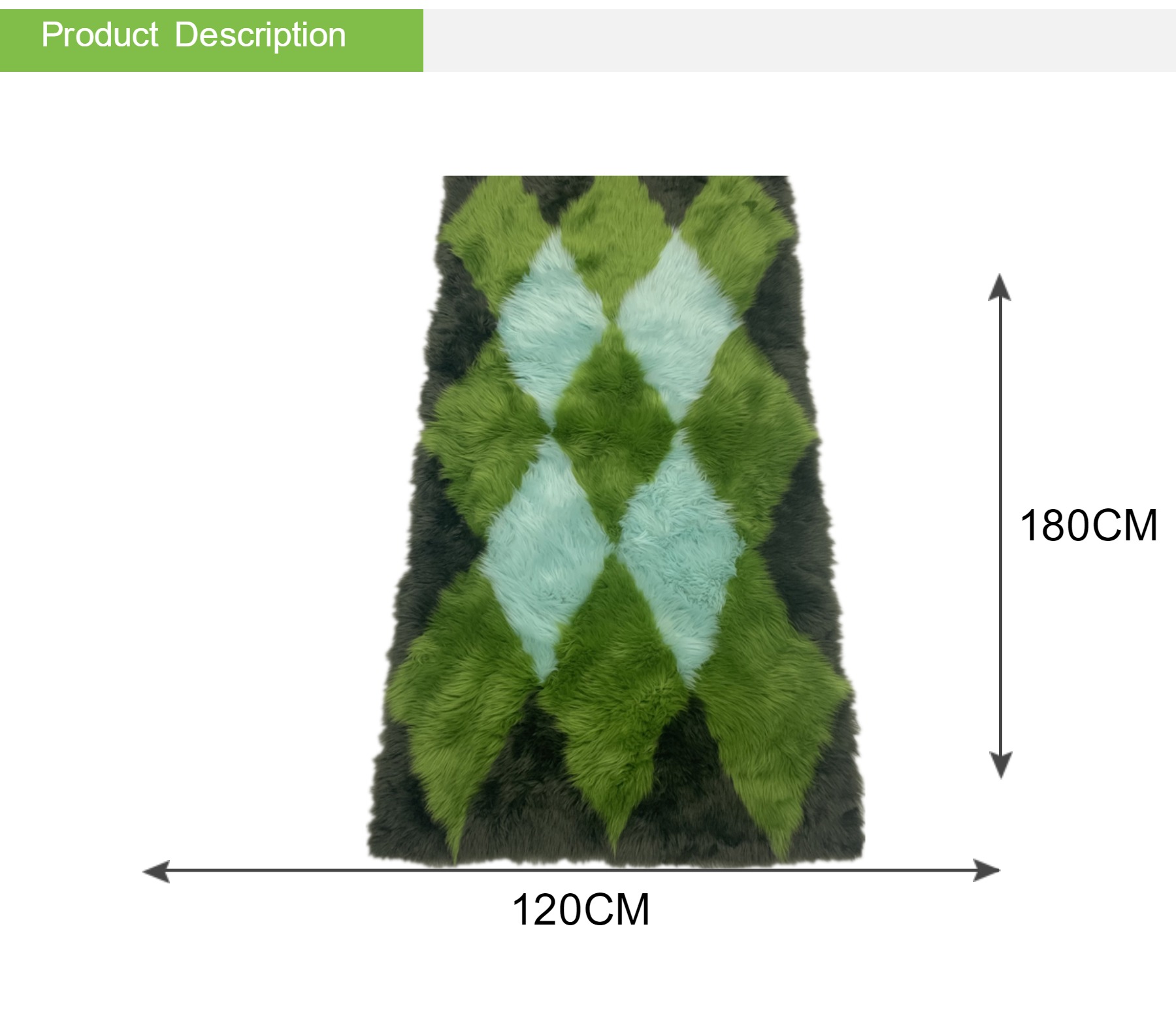 Geometric Lambswool Mats Sofa Cushion Washable Sheepskin Rug