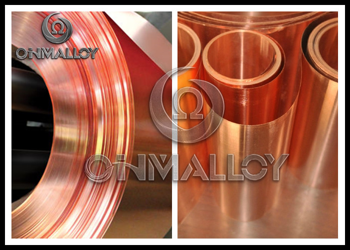 Bright Surface Pure Metals 99.90 % Soft Commutators Pure Copper Strip 0.2mm X 250mm