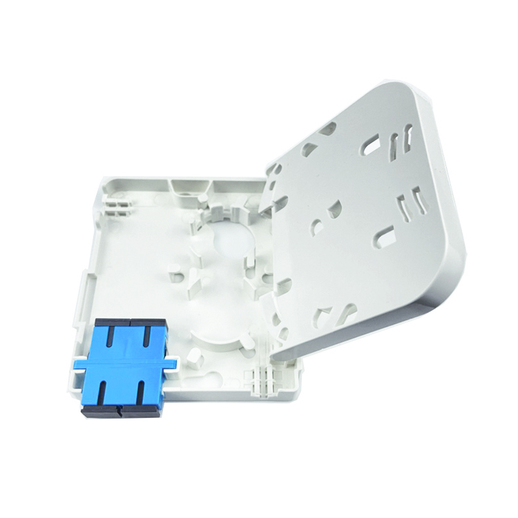 SC UPC Plastic Fiber Optic Face Plate Socket Panel for Indoor FTTH Network Installation
