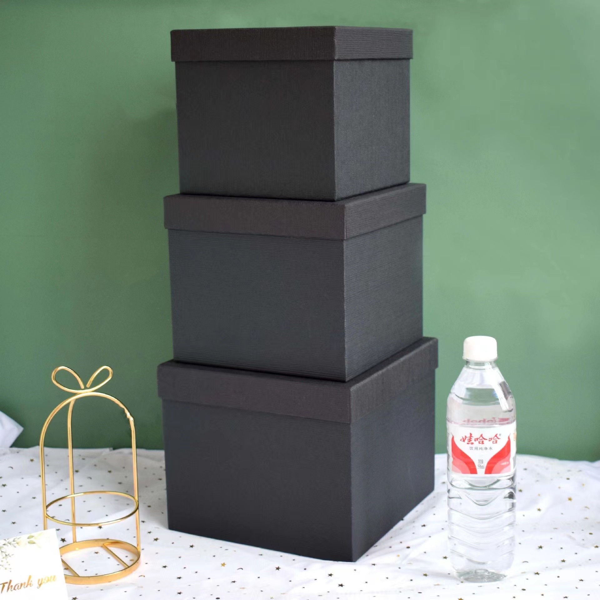 Black Pink 210gsm-400gsm Wedding Paper Box Paperboard Wedding Dress Packing Box