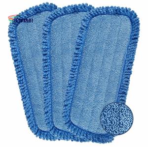Quality 7&quot;X17&quot; Dry Cleaning Mop Blue Fringes Thick Dry Dust Mop Head wholesale