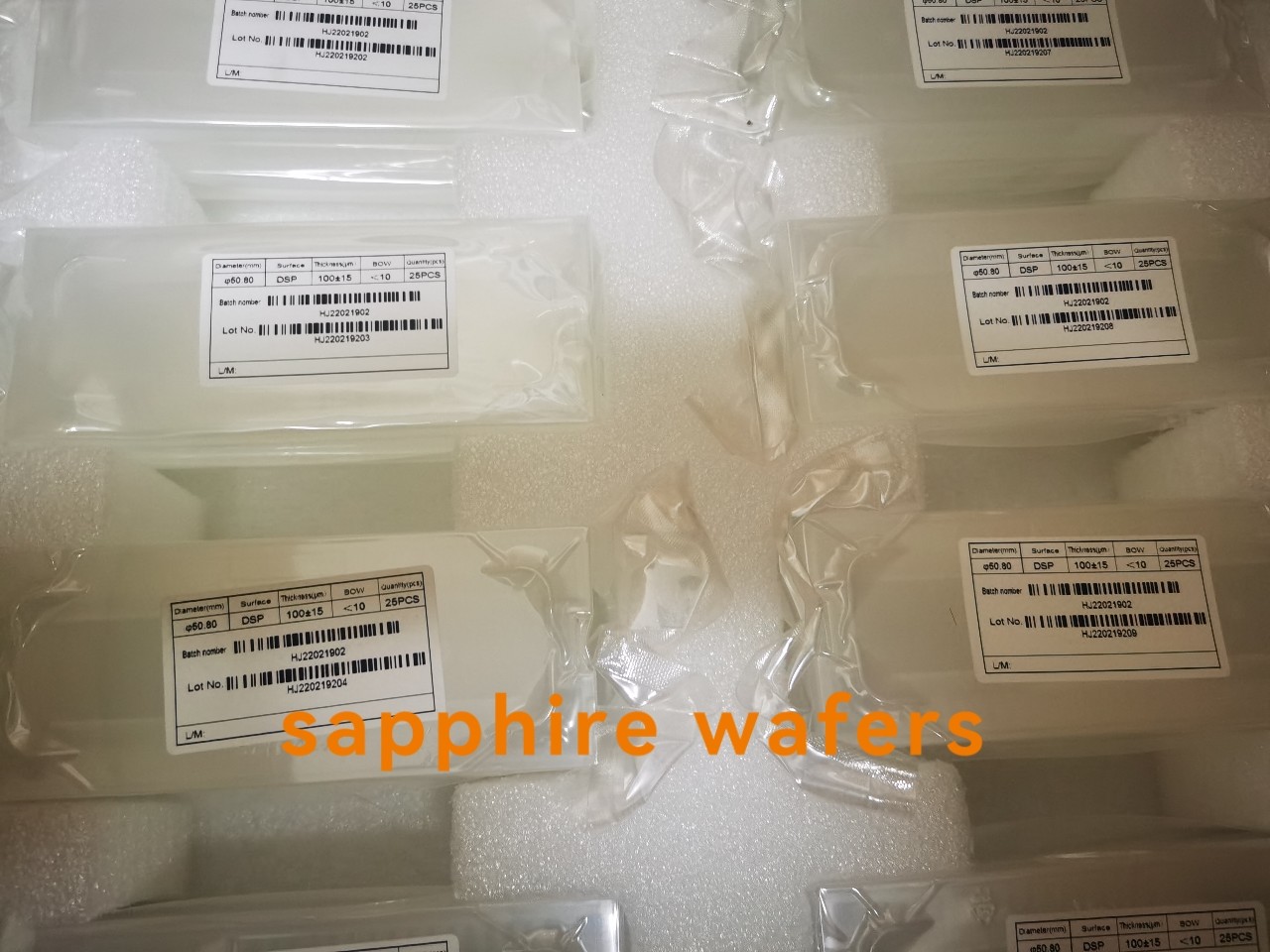Epi - Ready DSP SSP Sapphire Substrates Wafers 4inch 6inch 8inch 12inch