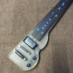 High quality LED light acrylic electric guitar maple fingerboard, free shipping