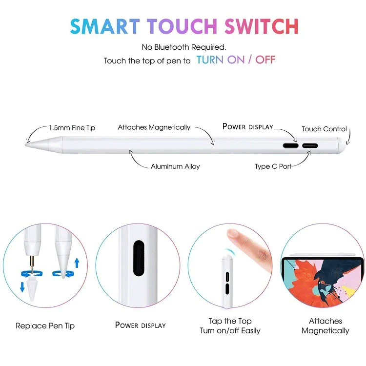 Metal Active Capacitive Stylus Pencil Bulk for Tablet