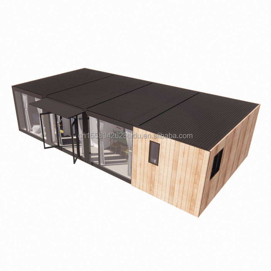 Customized Color Two Story Sturdy Container Bar Stall Mini 20 Foot Pop-up Store with Galvanized Steel Square Tubes