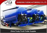 3 Axles Cement Semi Trailer , powder tank trailer , Dry Bulk Tank Trailers For
