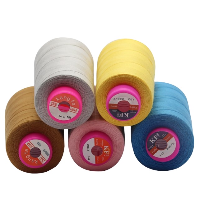 Kangfa 20s/6 100% Polyester Bag Closing Thread Sewing Thread For Bag and OEM ODM