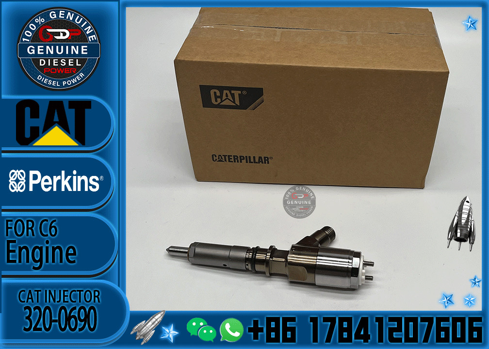 High Quality C6.6 Diesel Engine Cat 320D Injector Fuel Inyector 3200690 10R-7673 2645A749 320-0690 For Caterpillar Excav