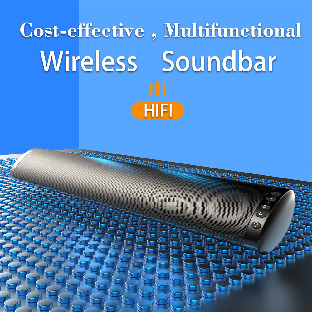2.0CH Bluetooth Rechargeable Soundbar HIFI Wireless Soundbar Anti Interference