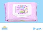 Plain Nonwoven Baby Wet Wipes Skin Care , Natural Organic Baby Wipes No