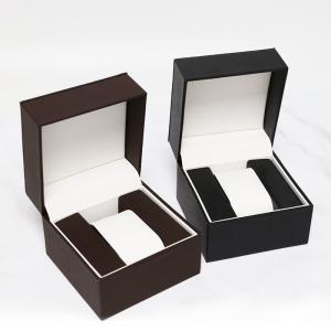Quality Waterproof PU Leather Watch Box With Jewelry Drawer Storage Display Box Custom Logo wholesale